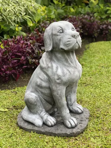 Product image of the product “Henry - Dog, seated 65cm H | cast stone ”